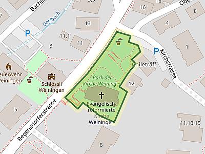 Park der Kirche Weiningen